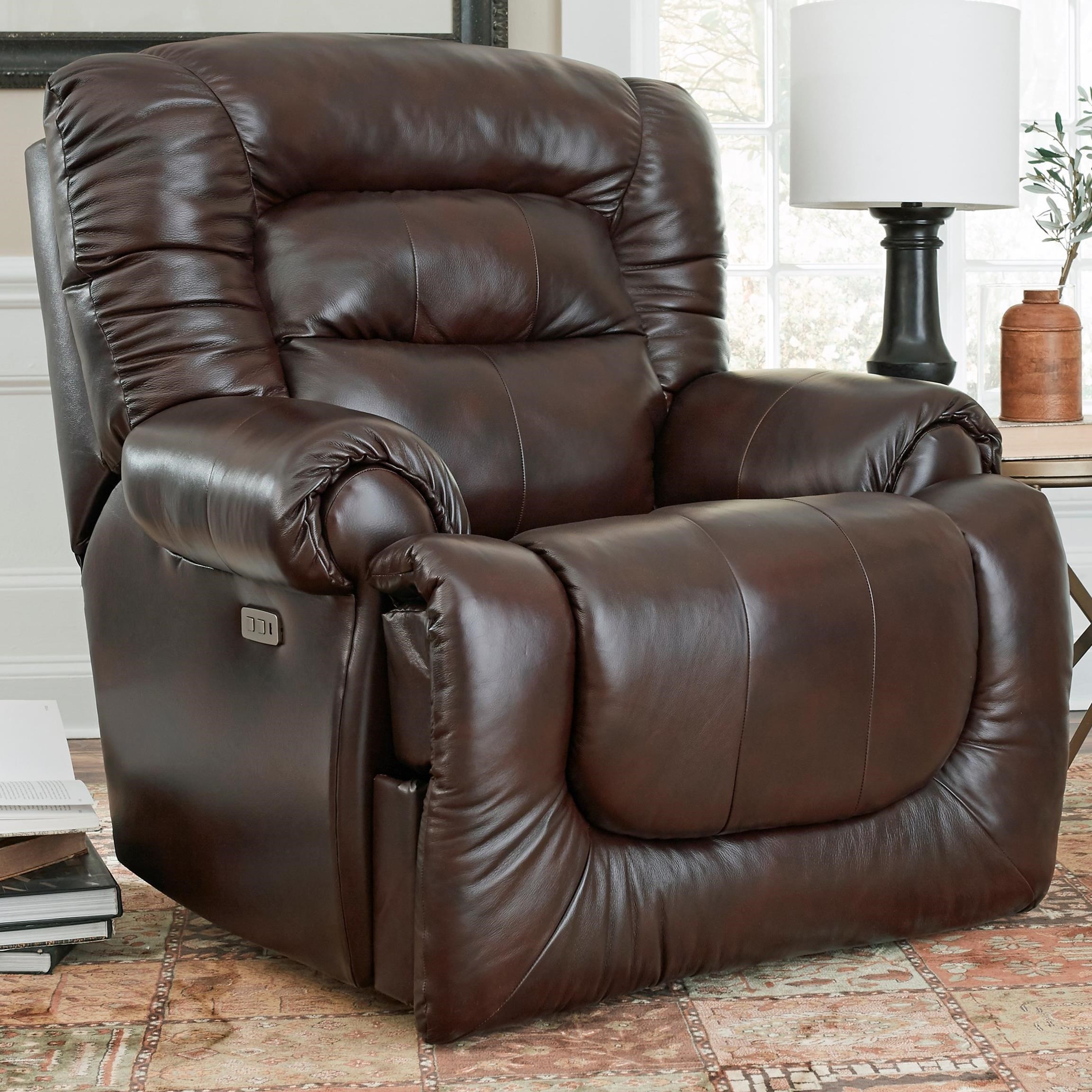 Southern Motion All Star 6244P 906 23 Power Headrest Big Man s Wall Hugger Recliner Bullard Furniture Recliner Wall Recliner
